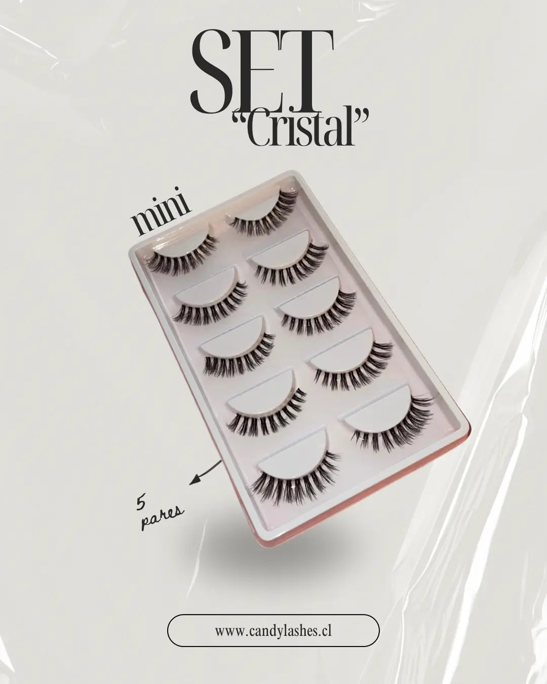 Pestañas Postizas Modelo "Cristal" Candylashes