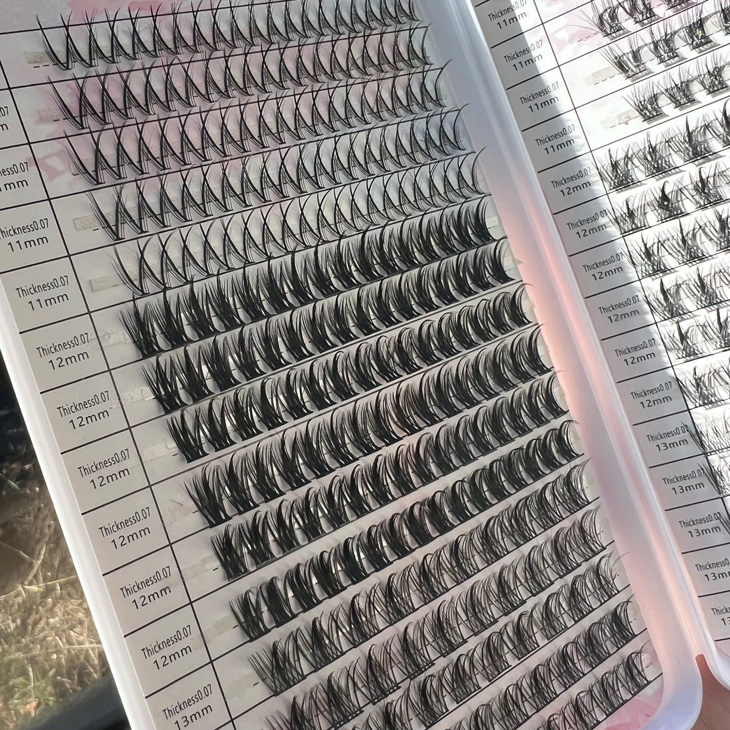 (SET XL) Pestañas Postizas Racimo