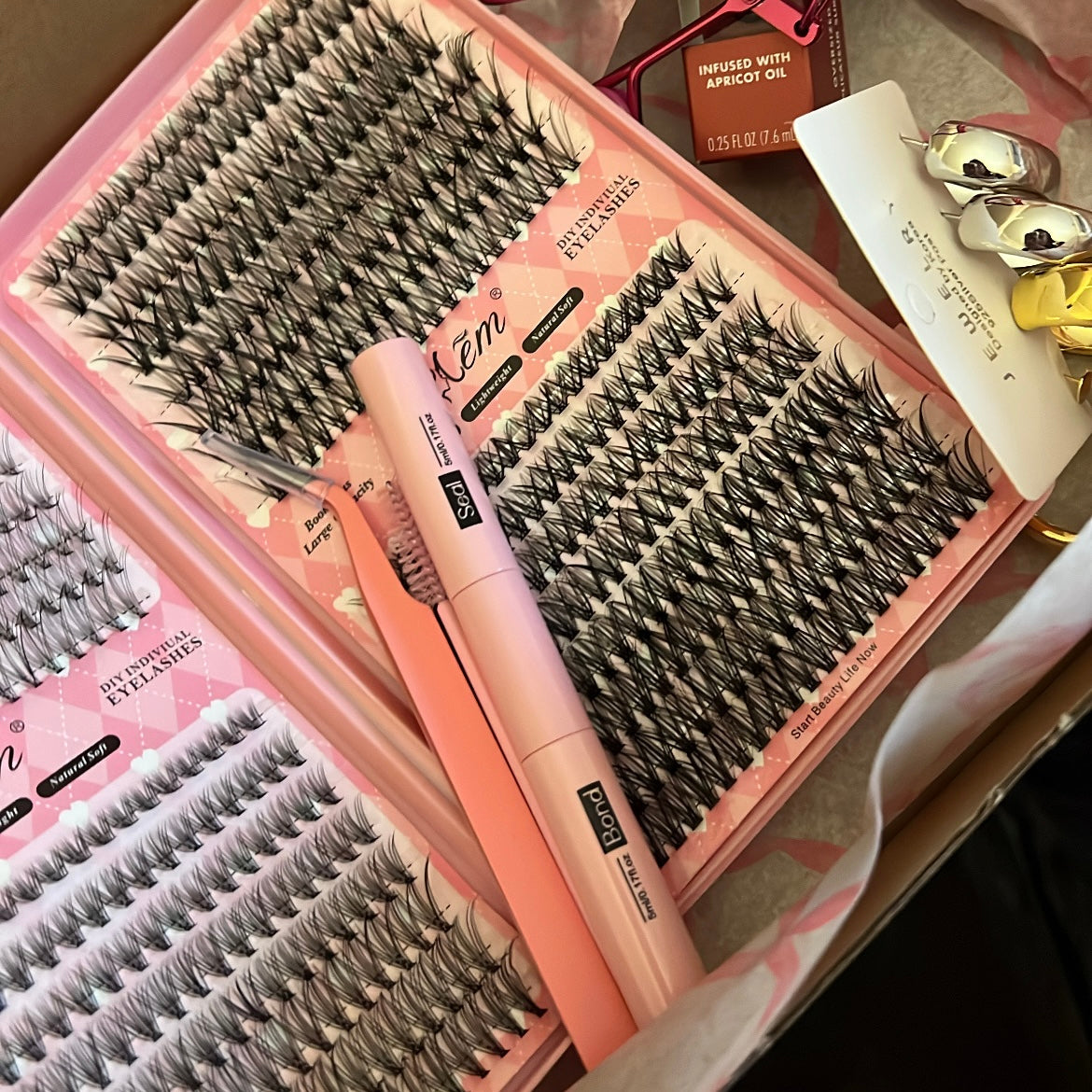 Set aplicación pestañas racimo (Libro de pestañas)