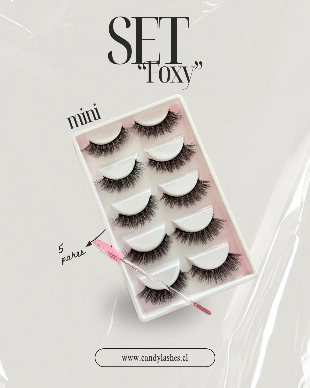 Pestañas Postizas Modelo "Foxy” Candylashes