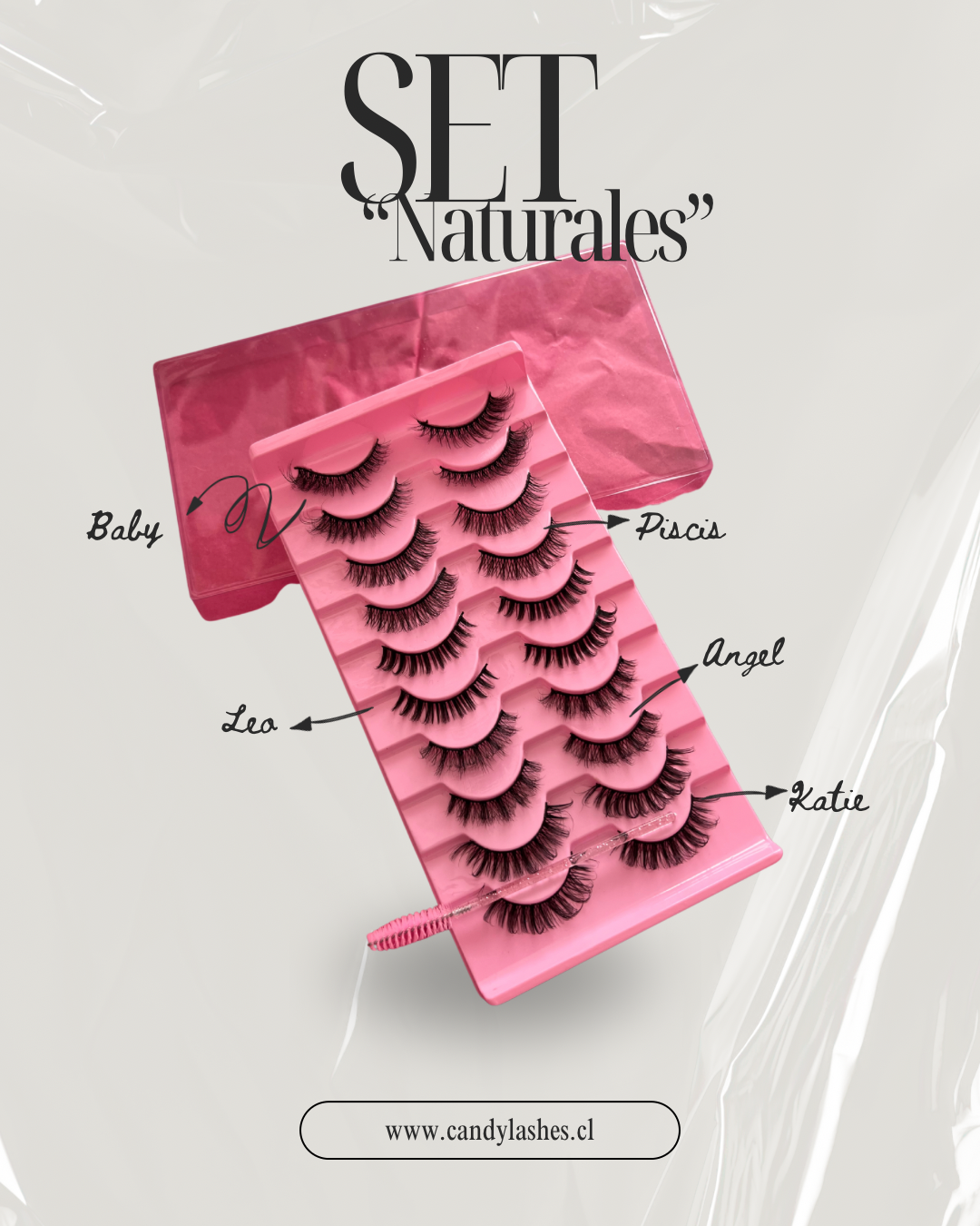 (SET 10) Pestañas postizas “Naturales”