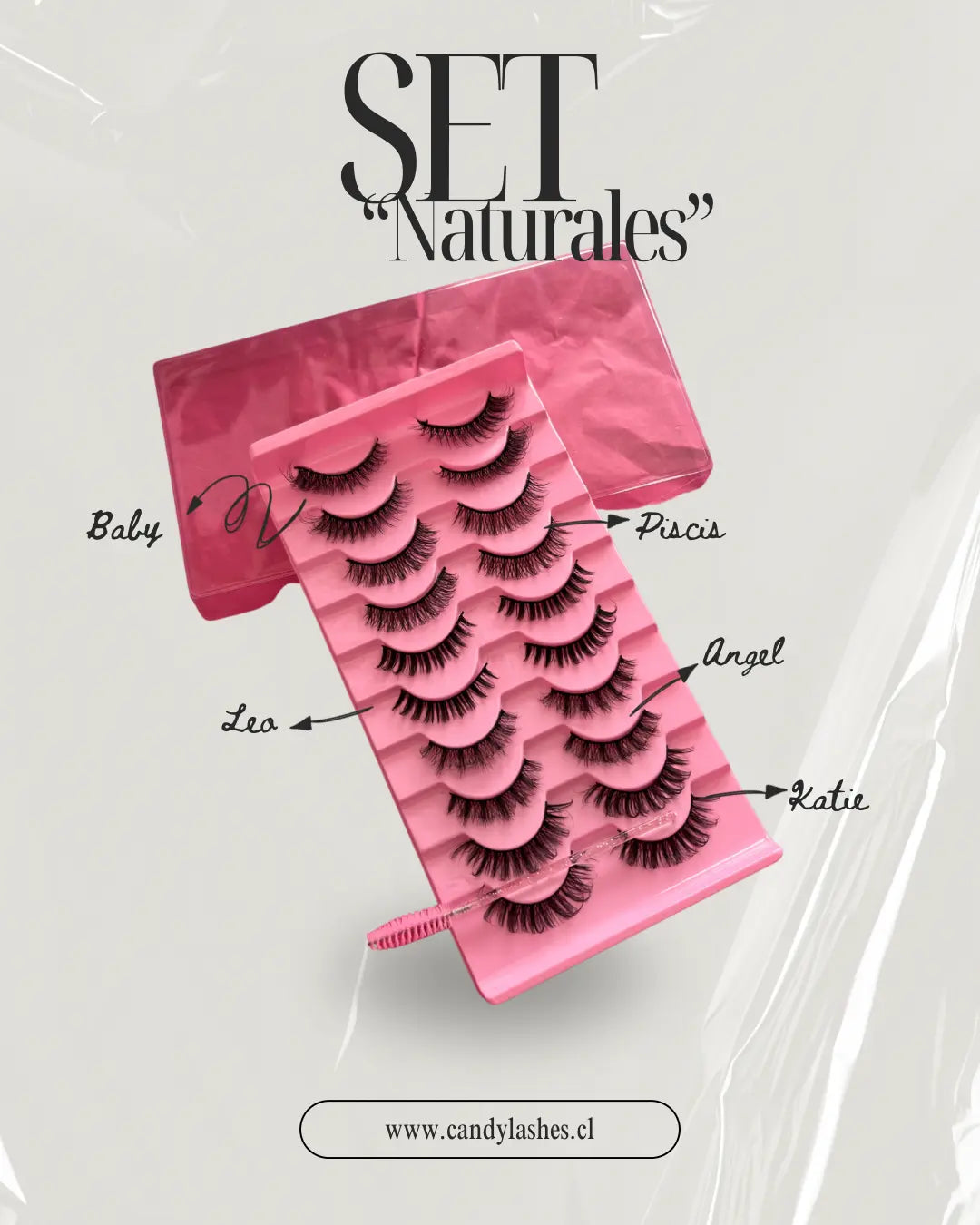 (SET 10) Pestañas postizas “Naturales” Candylashes