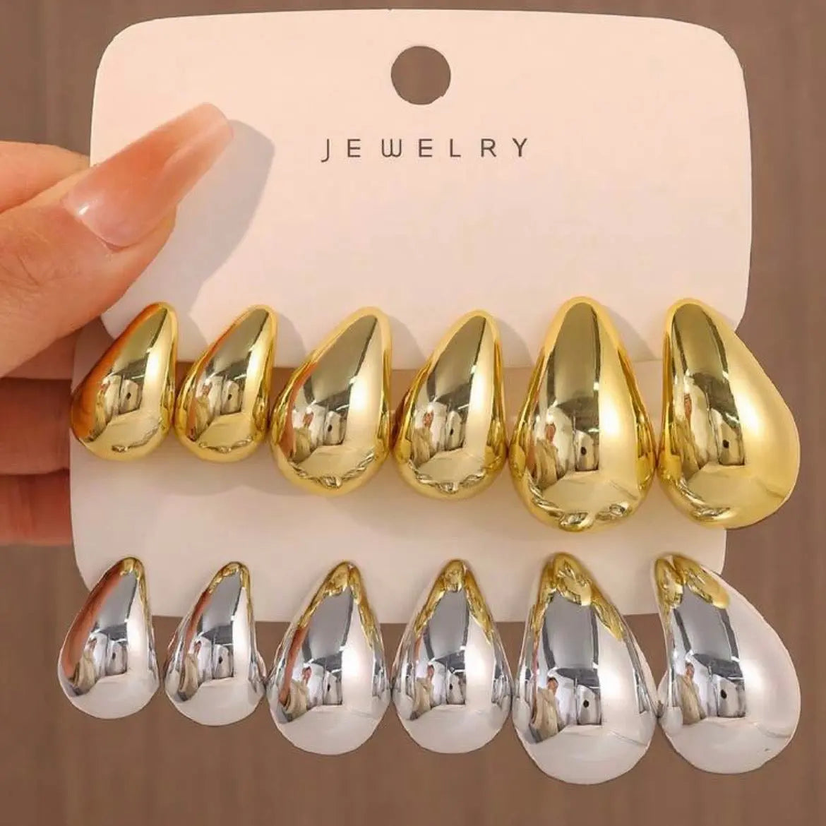 Set aros 6 pares (Oro y plata) Candylashes