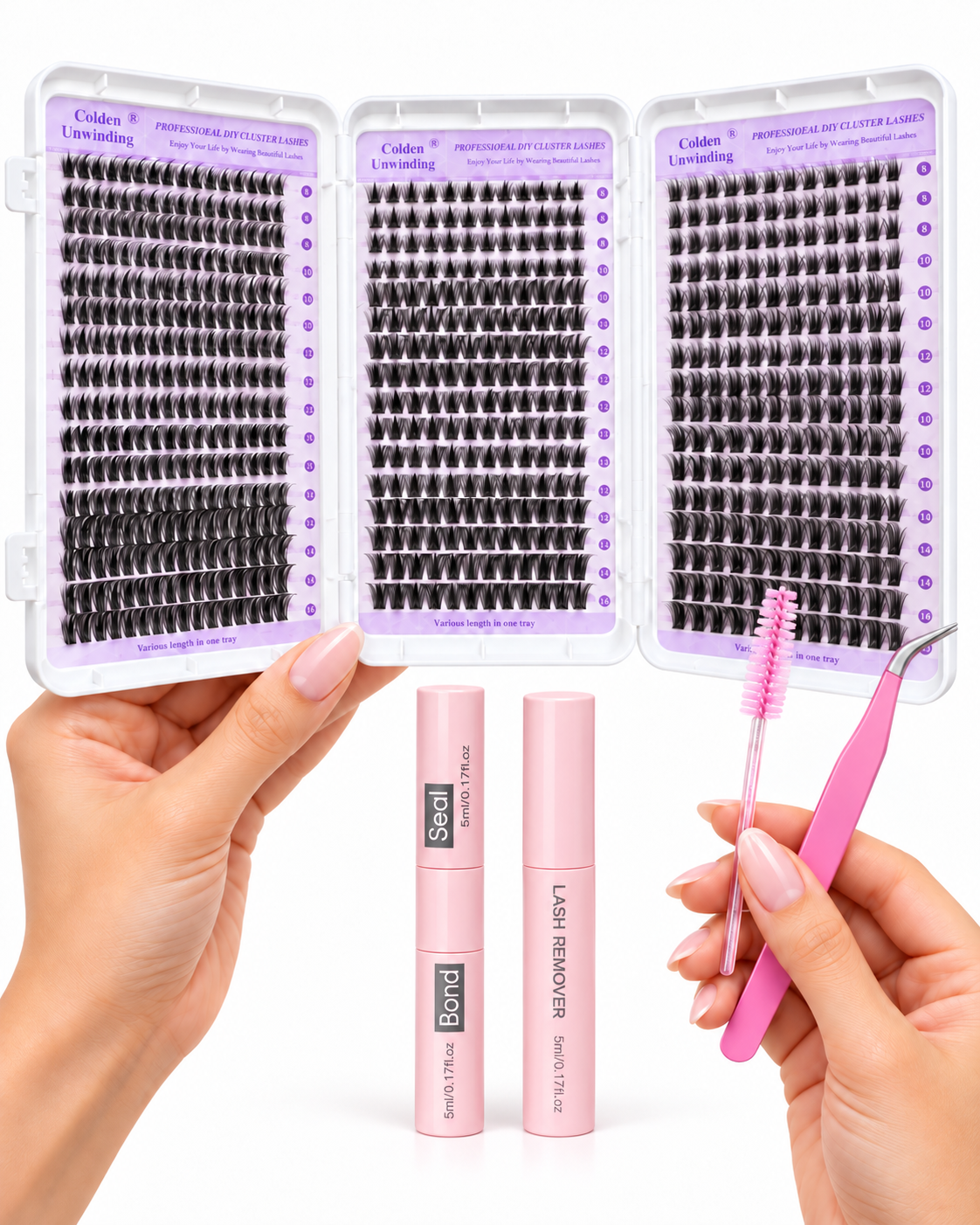 SUPER Libro de pestañas 3 Estilos (640 racimos) Candylashes
