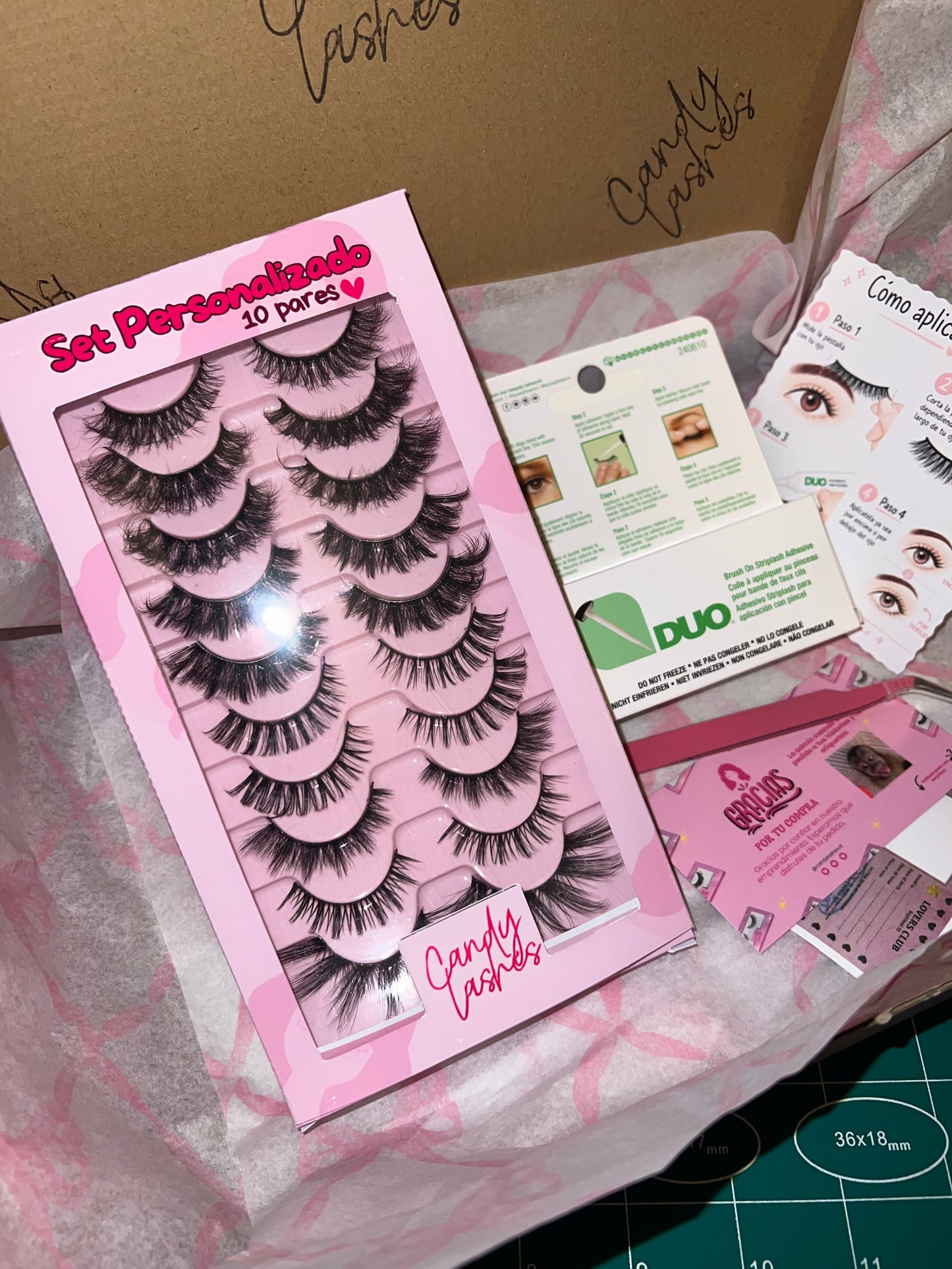 Set Deluxe (10 pares a tu gusto + pegamento)