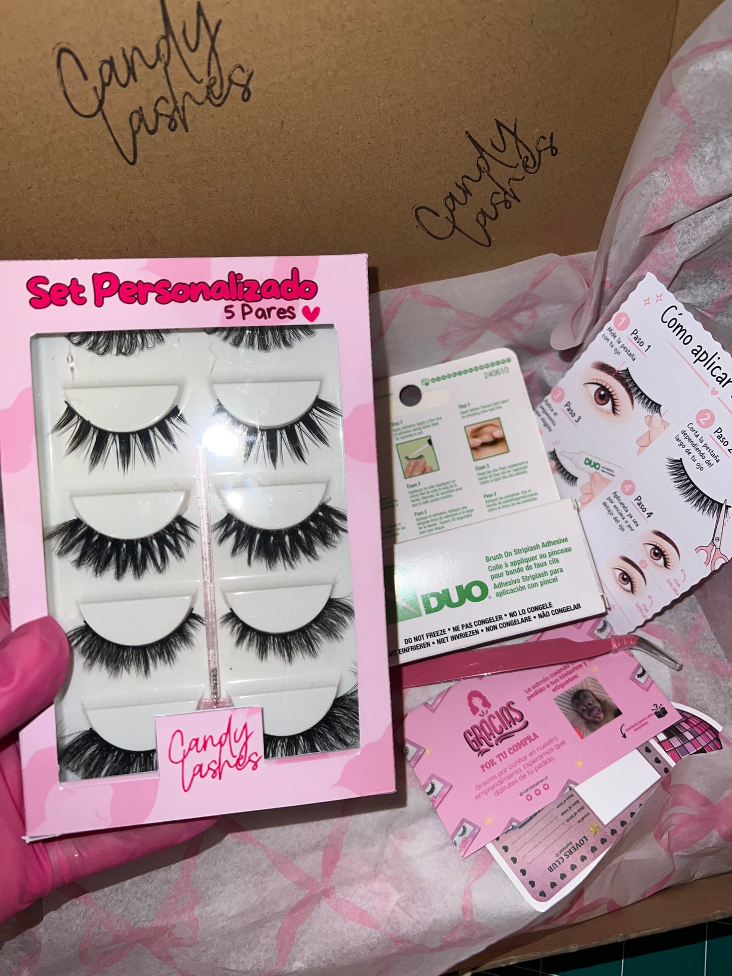 Set bb (5 pares + pegamento)