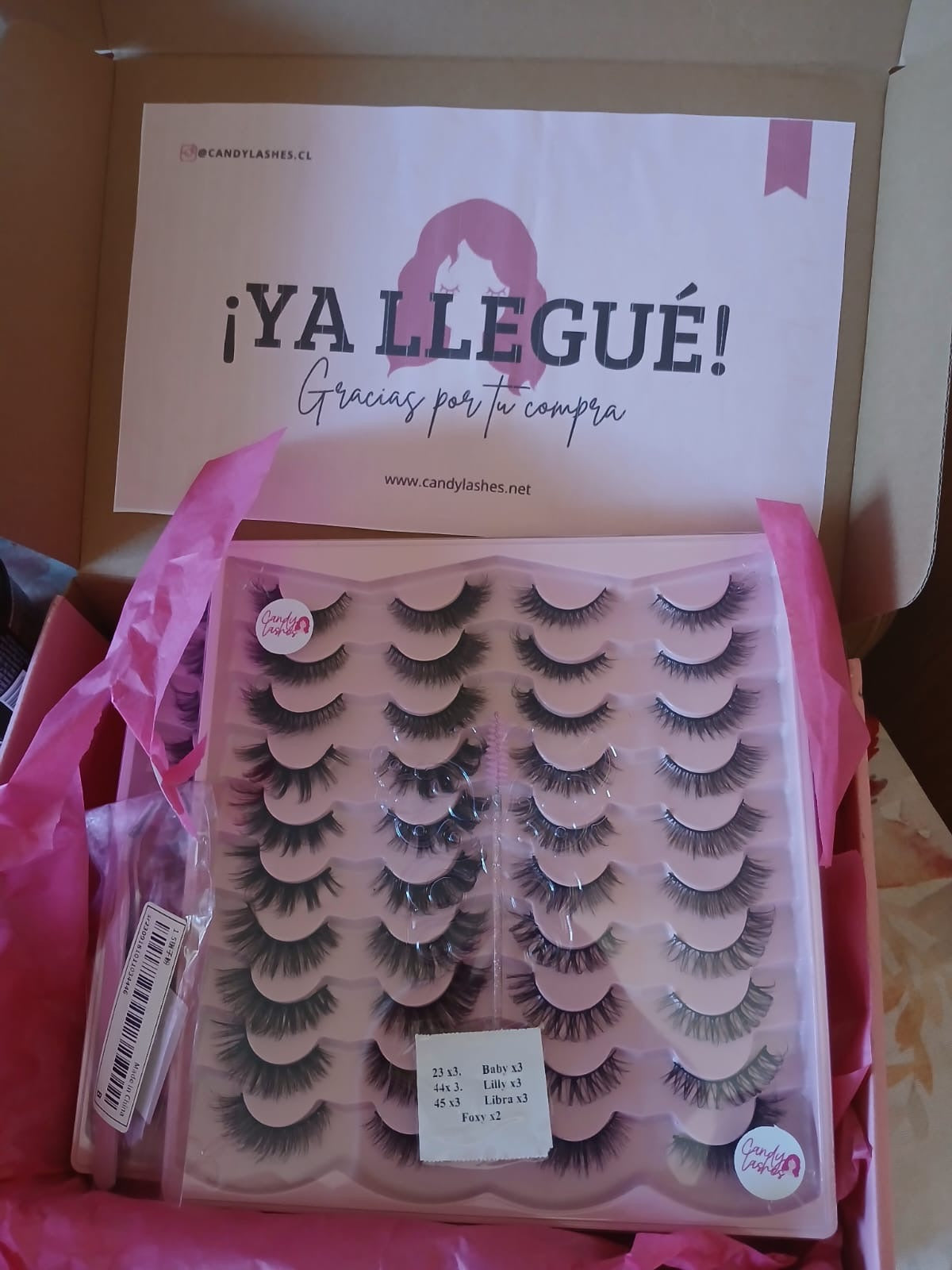 (20 PARES) Set Personalizado Pestañas Postizas