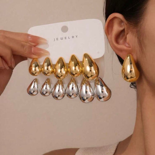 Set aros 6 pares (Oro y plata)