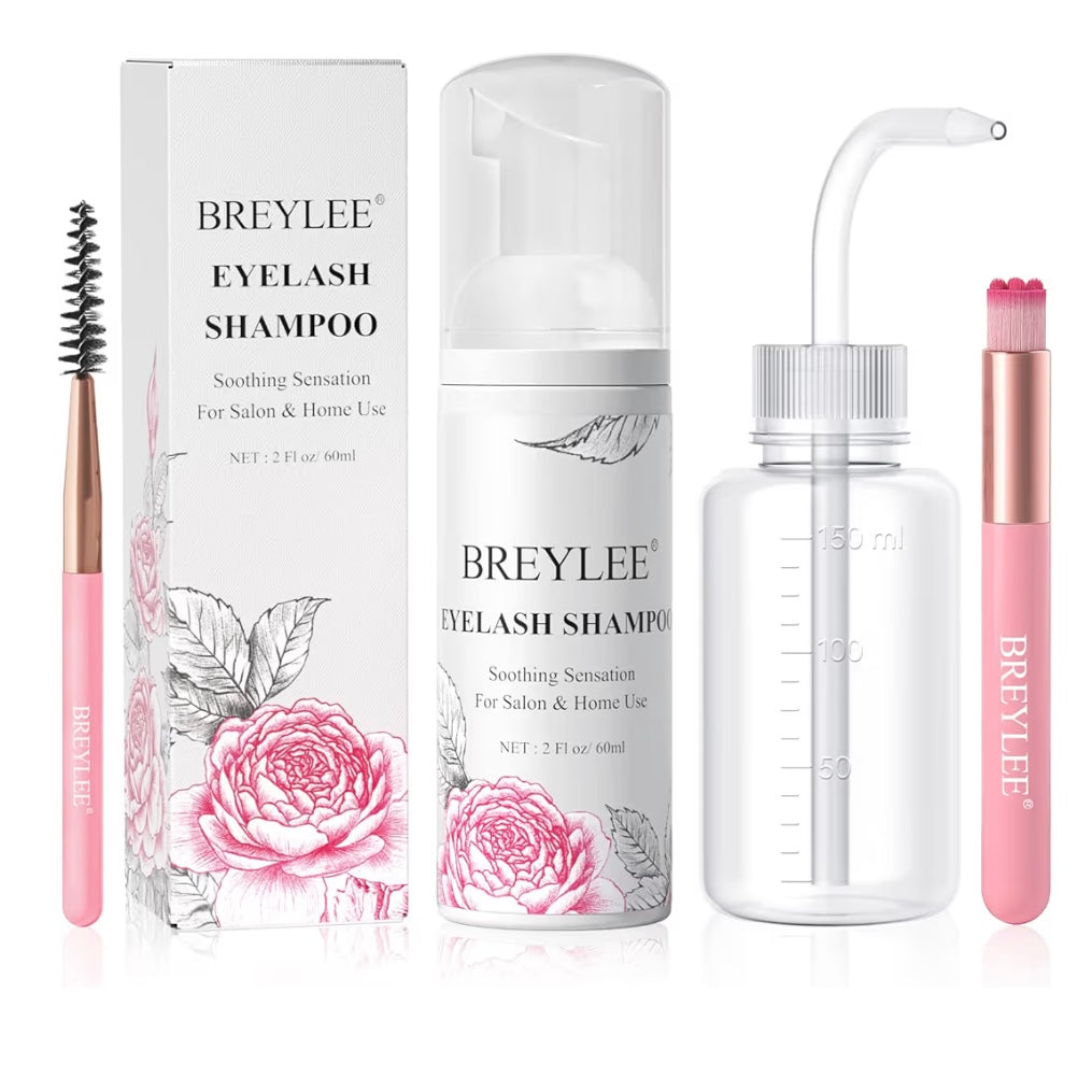 Kit de Limpieza para Pestañas BREYLEE – Uso Profesional y en Casa