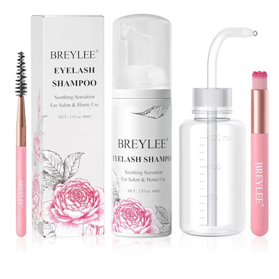 Kit de Limpieza para Pestañas BREYLEE – Uso Profesional y en Casa