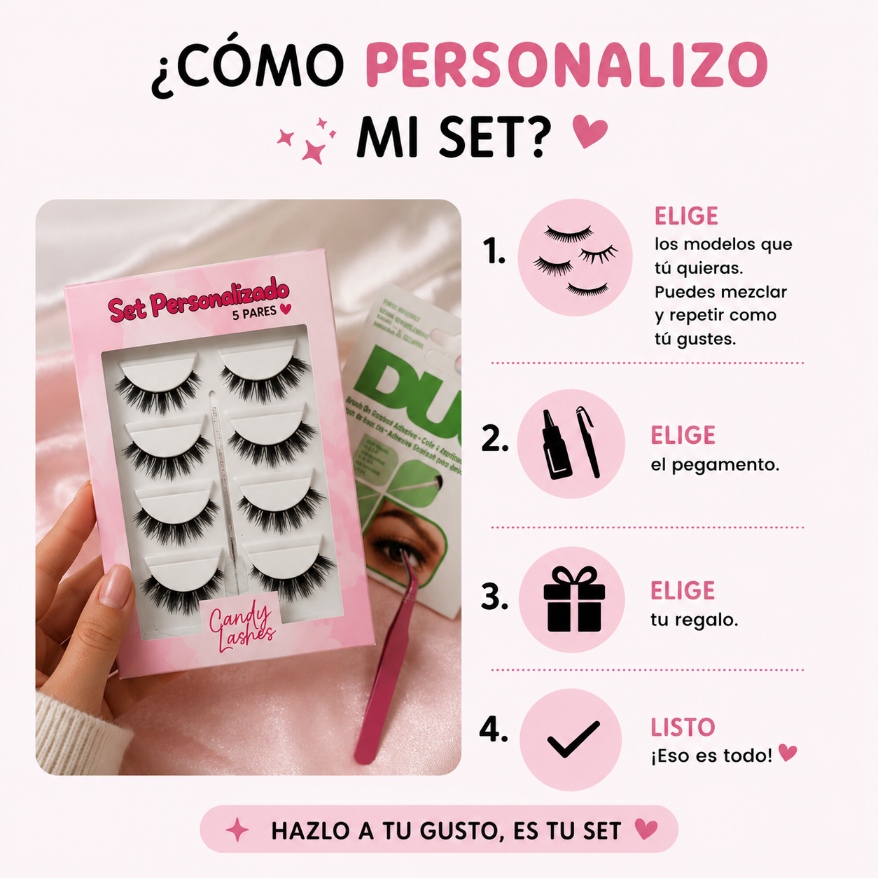 Set bb (5 pares + pegamento)