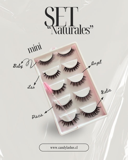 (MINI SET) Pestañas postizas “Naturales”