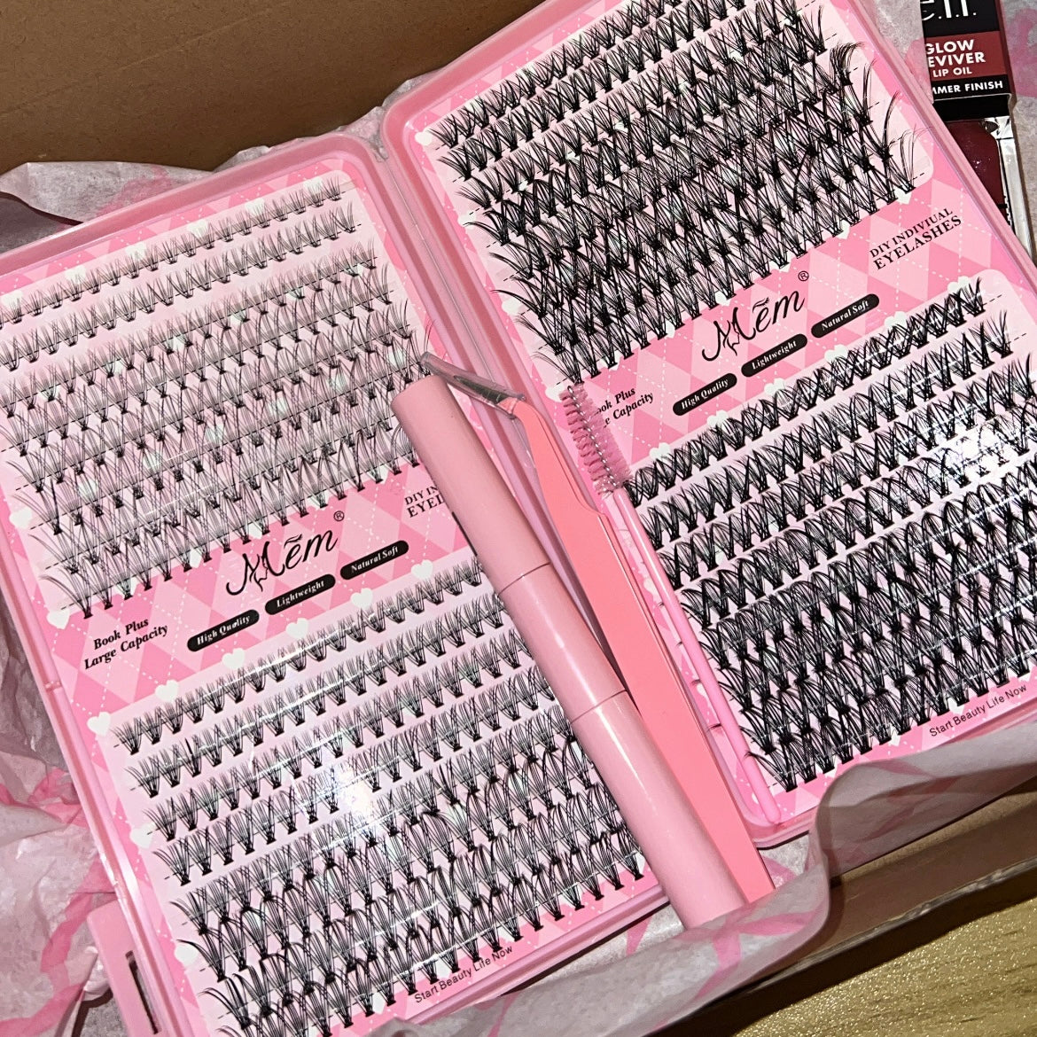 Set aplicación pestañas racimo (Libro de pestañas)