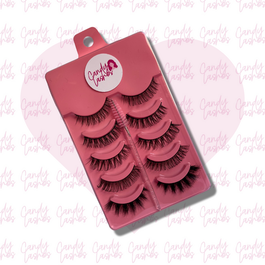(5 PARES) Set Personalizado de Pestañas Postizas