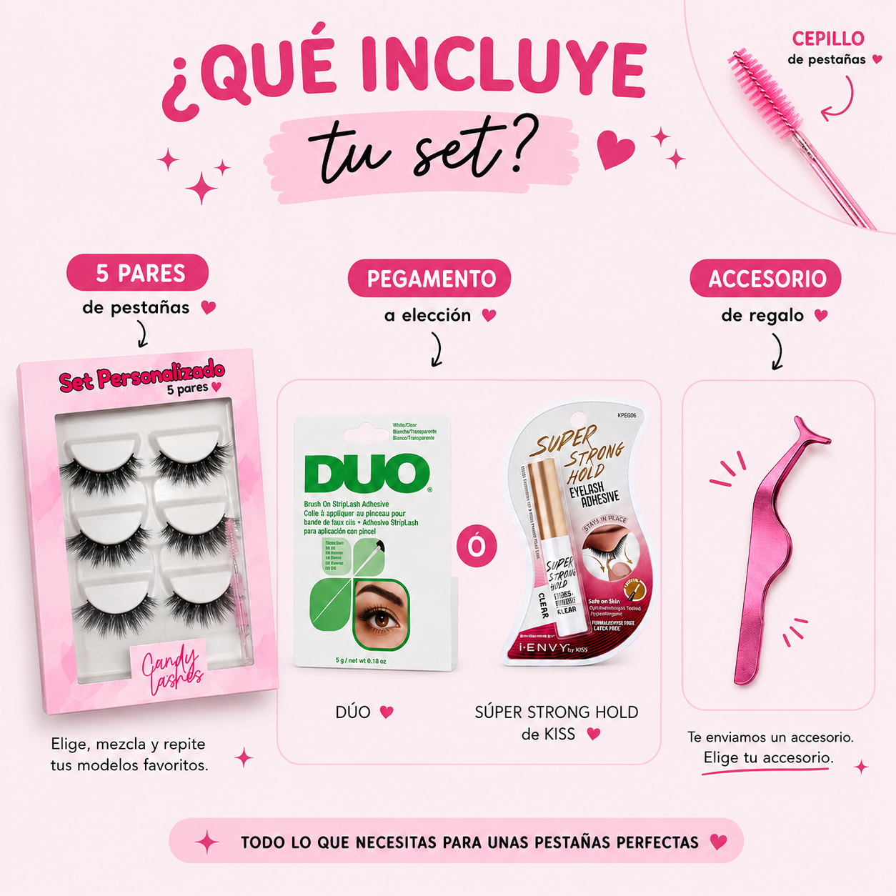 Set bb (5 pares + pegamento)