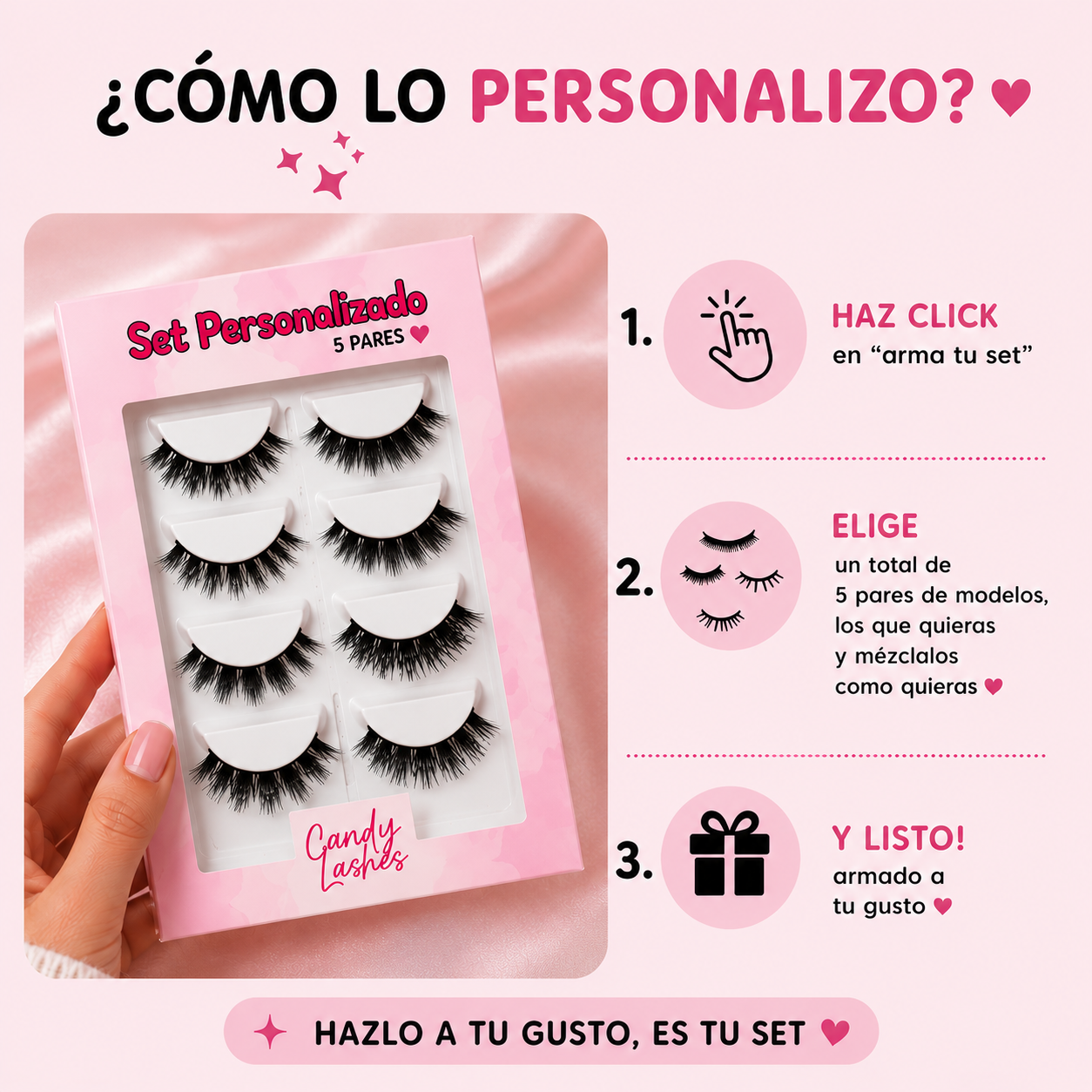 Set de 5 pares a elección