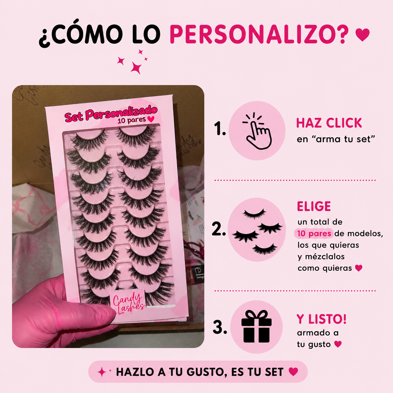 Set de 10 pares personalizado