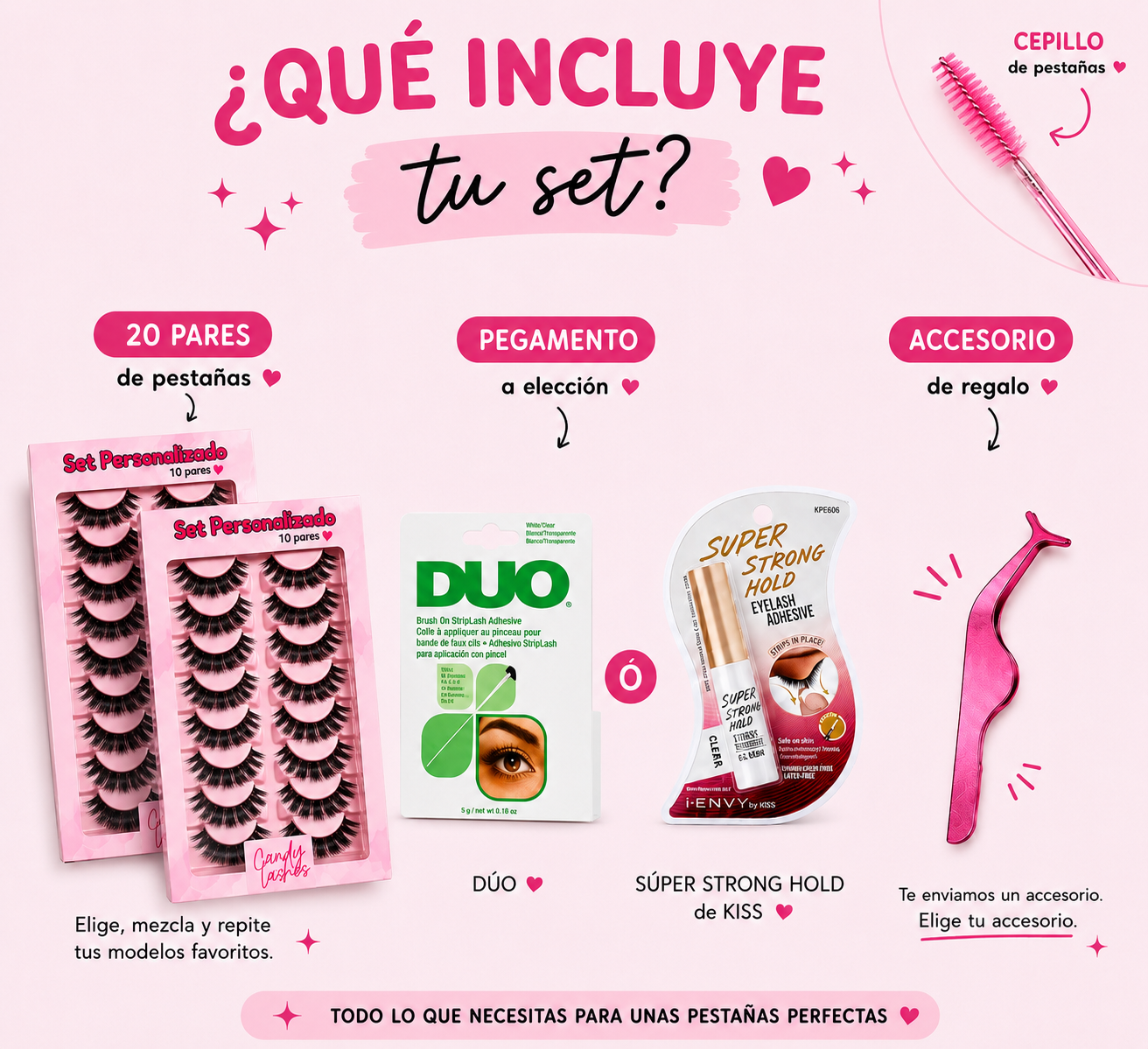 Mega Set(20 pares + pegamento)