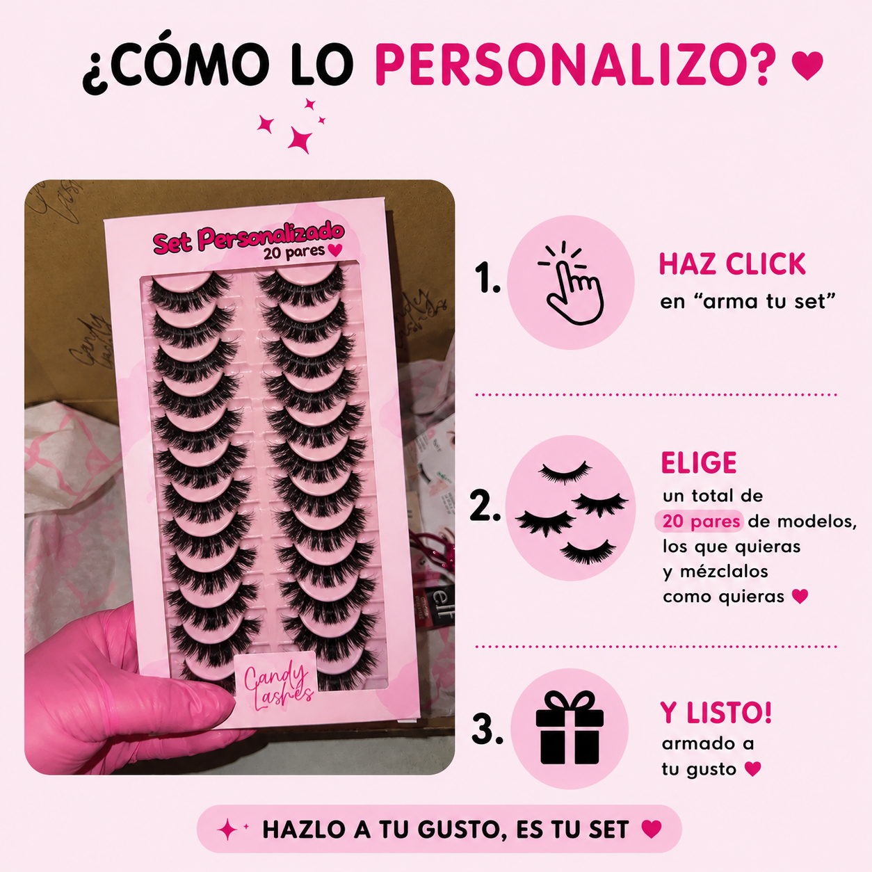 Set de 20 pares a elección