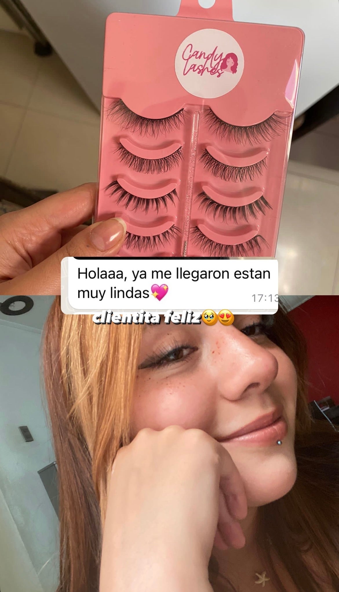 (5 PARES) Set Personalizado de Pestañas Postizas